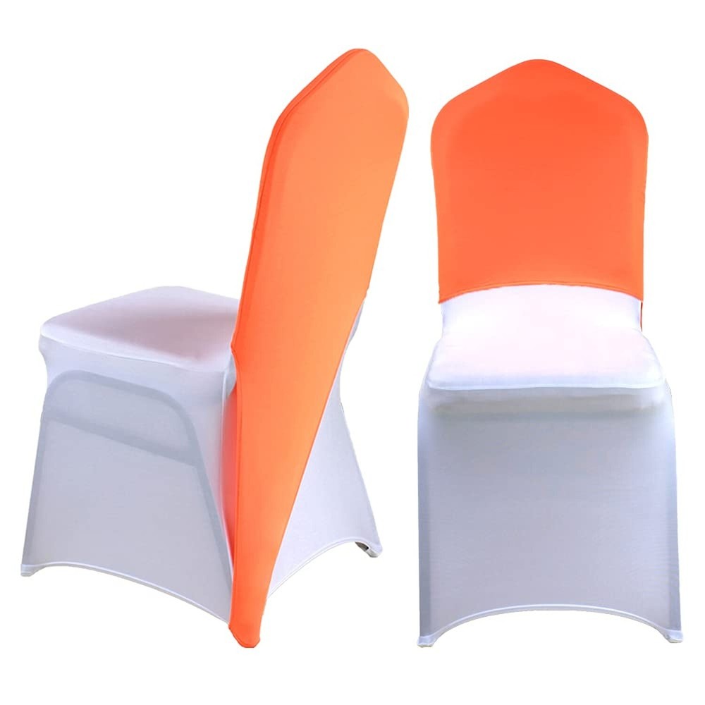 Chair Cap Covers Chair Hood Sash Chair Hat bands (Orange, 20pcs) Orange 20