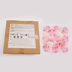 42*42cm Artificial Flower Wall Panel, Artificial Flower Backdrop Wall Decor