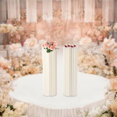 2Pcs Honeycomb Cardboard Centrepiece Vase, Foldable Floral Dessert Display Stand