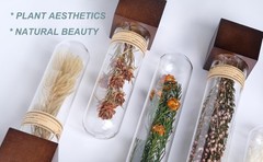 3Pcs Dried Flower Decor,Kni Knas for Shees,Cool Stuff for Bookshelf