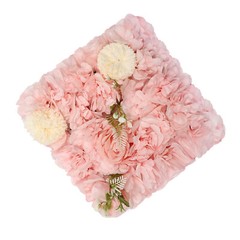 12pcs Artificial Flower Wall Background Silk Rose Mat For Wedding Backdrop Wall