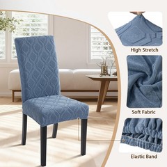 SearchI Dining Room Chair Covers Set of 4, Stretch Jacquard Parsons Chair Sli…