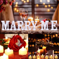 Marry Me Light Up Letters Proposal Decorations Marry Me Sign 24 LED Candles 2…