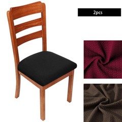 4pcs Dining Chair Covers Stretch Seat Cover Elastic Spandex Jacquard Seat Covers