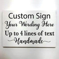 Hurry Up I want Cake sign wedding venue decor ring bearer rustic country 10 oz