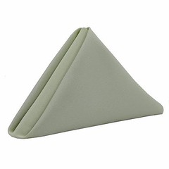 – 20 x 20 Inch (Pack of 10) Cloth Polyester Napkins – Washable Dinner Sage