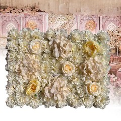 6 Pack Artificial Silk Flower Wall Panels for Wedding & Party Decor