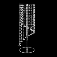 2 Pcs Acrylic Column Flower Stand Clear Acrylic Tall Vases for Centerpieces