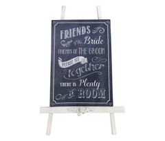 Black & White Please Be Seated Canvas Wedding Sign