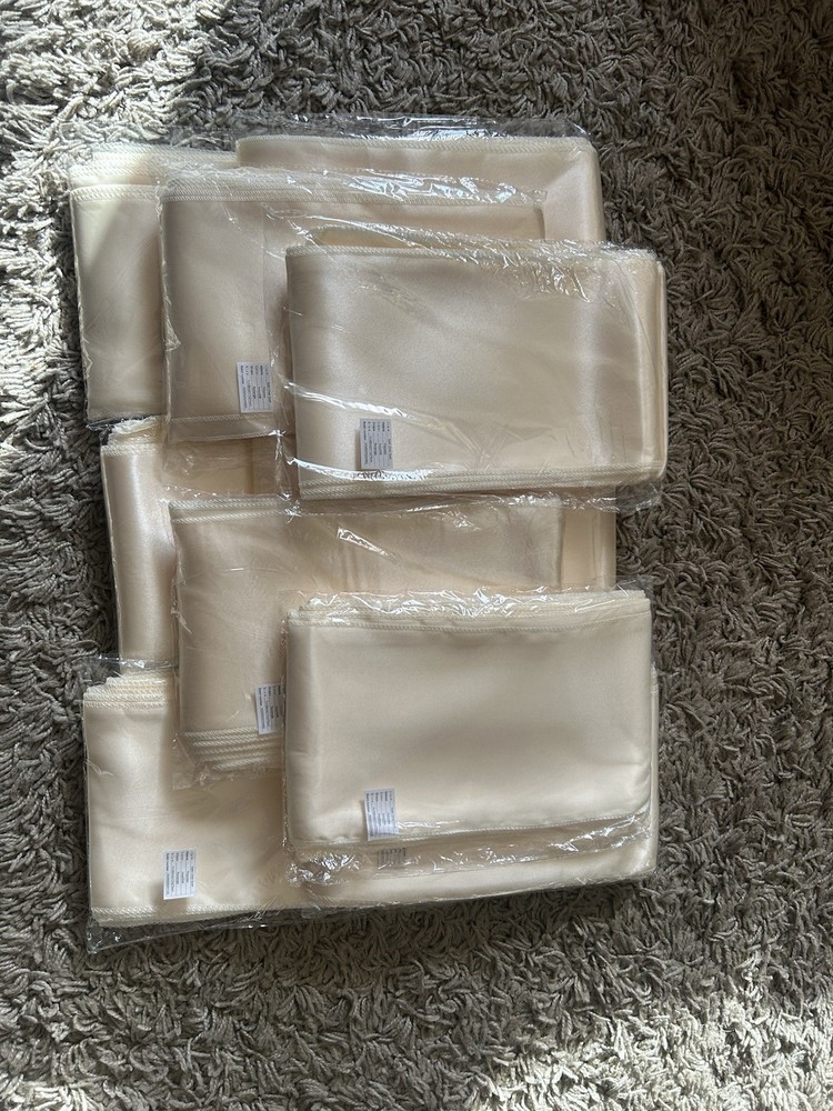 Satin Chair Sash 7×108 Inch- 10 New In Packs Wedding Chair Sash
