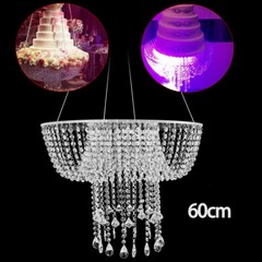 Crystal/Acrylic Chandelier Skirt Suspended Wedding Cake Swing Hanging Cake Stand