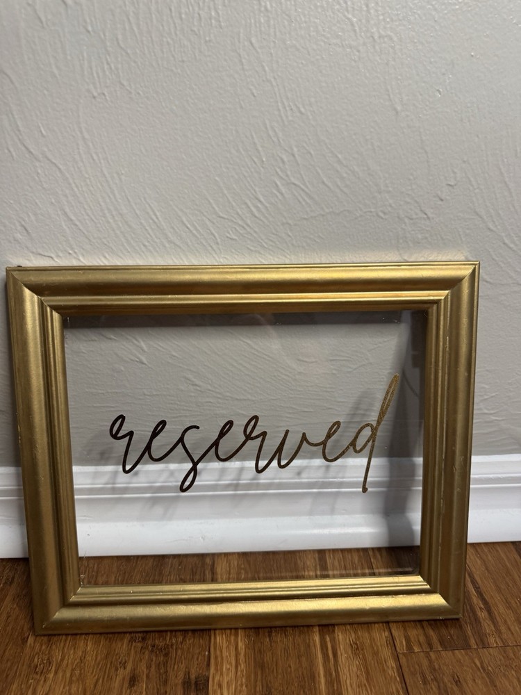 Golden Reserved Signs