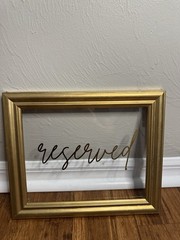 Golden Reserved Signs