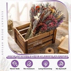 8 Pa Lar Size Boho Dried Flower Bouquet 15-17 Inch Wedding