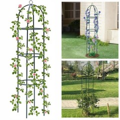 Metal Garden Arch Trellis Outdoor Arbor For Wedding Bridal Plant Climbing Decor