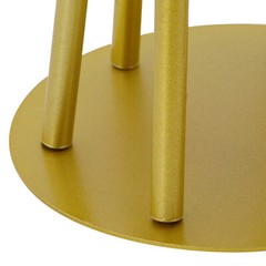 10Pcs Circular Flower Stands 5.91inch Tall Gold Flower Stand for Wedding Decor