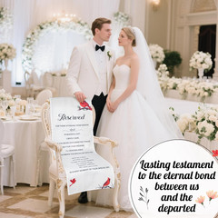 Reserved Memorial Wedding Chair Sign Wedding Memorial Reserved Chair Sign Banner