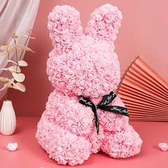 27cm Rose Rabbit Flower Bear Valentines Day Gift Romantic Decor for Her Love….