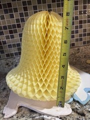 Vintage lot 28 White Yellow Blue Honeycomb Bells Tissue Paper Wedding Shower