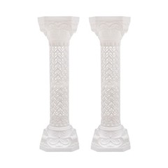 4PCS White Wedding Roman Column, Roman Columns Wedding Column Flowerpot Stand