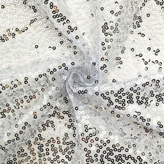 8 ft SILVER Sparkle Sequin Hexagon Backdrop STAND COVER Party Events Decorations