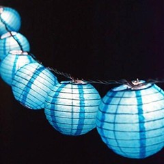 Quasimoon PaperLanternStore Decorative Paper Lantern – (10-Pack, 4-Inch, Turq…