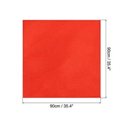 35 Inch Square Satin Head Scarf Silk Feeling Hair Scarf, Red