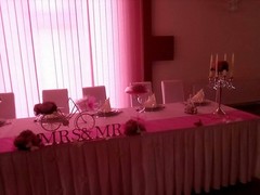 MR & MRS Wedding Crop, 80x11cm, Sweetheart Table, Choose Your Color