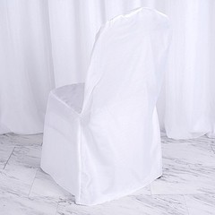 100 White Polyester BANQUET CHAIR COVERS Wedding Party Reception Decorations