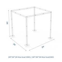 XL Heavy Outdoor Wedding Stage Chuppah Bridal Canopy Events Party Backdrop Stand