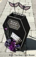 Halloween Wedding,card box,coffin,black,til death do us part,gothic,gothic decor