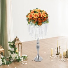 31.49″ Tall Gold/Silver Metal Flower Stand for Wedding Table Centerpieces Decor