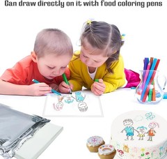 Edible Frosting Sheets, White, 25 pcs, A4 11.7″ x 8.3″