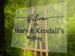 Acrylic 3D Welcome Wedding Horizontal Signage – Style 1