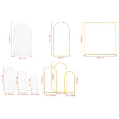 Uimoso Wedding Arch Backdrop Stand Set Metal Party Stand Venue Decoration