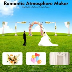 10’x50′ Backdrop Stand Pipe Kit,Background Support System Curtain Frame HOT NEW