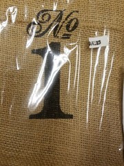 Burlap Wine Bag Table Numbers, Wedding Decor, Wedding Table Decor