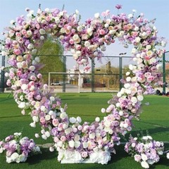 XL Heart Shape Wedding Arches for Ceremony 220CM Arch Backdrop Stand Party Decor