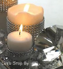 2000pcs Diamond Table Confetti + 24 row x 1 yard Rhinestone Ribbon Wrap Wedding