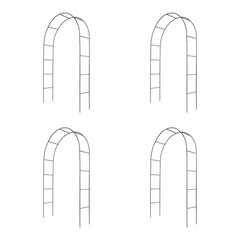 4-Pack 240cm Metal Wedding Garden Arches Bridal Party Arbor Arched Prom Decor