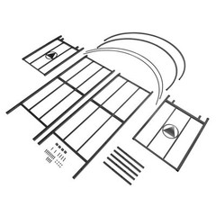 Outdoor Steel Garden Archway Trellis For Roses&Vine Climbing Plant Stand 89.5in
