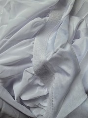 White Fabric Decorative Drapes, Solid/Plain, Reusable Wedding Backdrop Decor