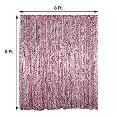 8 ft x 8 ft Big Payette Sequin BACKDROP CURTAIN Background Wedding Decorations