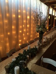 ONE 30ft x 10ft sheer white crushed voile draping panel for backdrops, weddings
