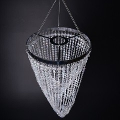 1PCS Assembled Hanger Centerpiece Frame Iridescent AB Acrylic Bead Wedding