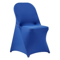 VEVOR 50PCS Blue Stretch Spandex Folding Chair Covers for Wedding Party Dining