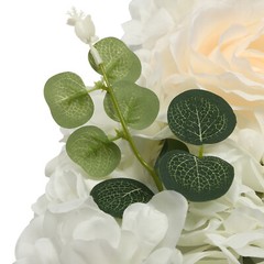 12PCS Artificial Flower Wall Background Silk Rose Mat for Wedding Backdrop Decor