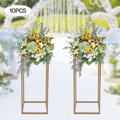 10PCS Column Wedding Flower Stand Cylindrical Display Rack 31.5inch Metal US US！