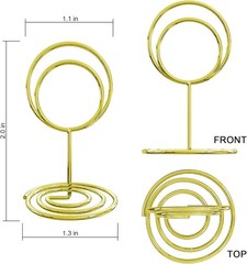 40PCS Table Number Holders, Place Cards Holder, Mini Food Labels Menu Gold