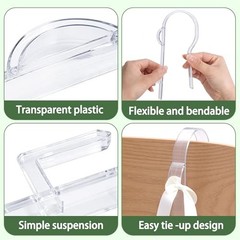 moonoom Wedding Church Pew Clips, Ceremony Aisle Chair Hangers, Wedding 12 Pcs